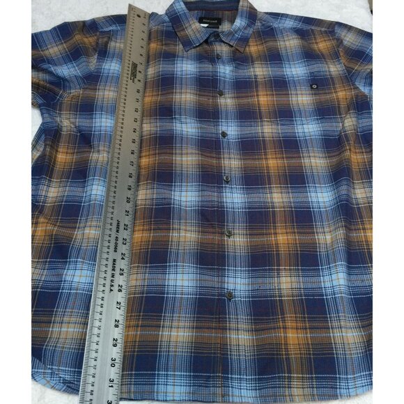 Marmot Mens Button Up Plaid Shirt Size XXL Pocket Multicolor Short Sleeve Casual - Picture 7 of 11